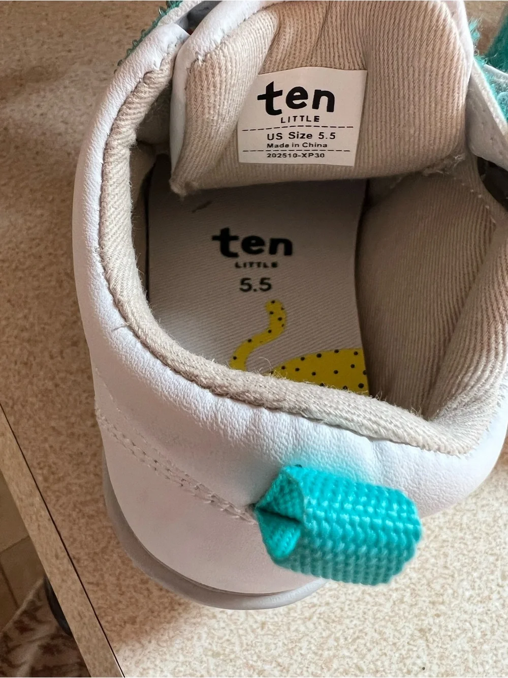 Ten Little comfortable white